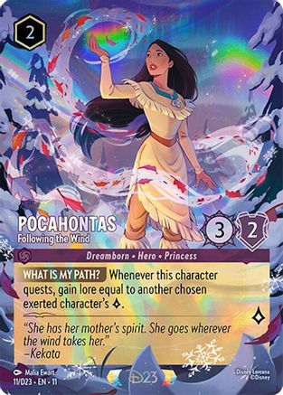 Pocahontas - Following the Wind | Holofoil (11) [D23 Promos]