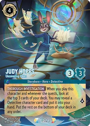 Judy Hopps - Uncovering Clues | Holofoil (14) [D23 Promos]