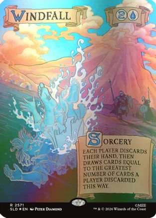 Windfall (2571) (Out Of Sight Foil) |  Foil (2571) [Secret Lair Drop Series]