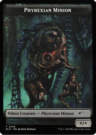 Phyrexian Minion (SLD) // Angel (LCI) Double-sided Token |  (2446 // 2) [Secret Lair Drop Series]
