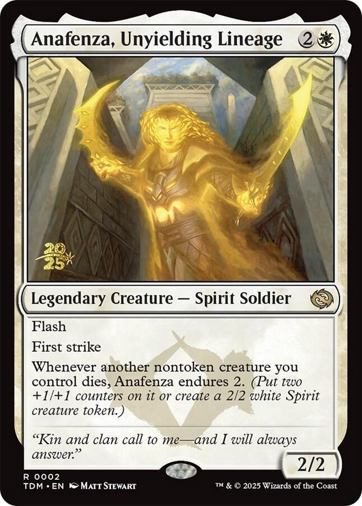 Anafenza, Unyielding Lineage (002) [Prerelease Cards]  Foil
