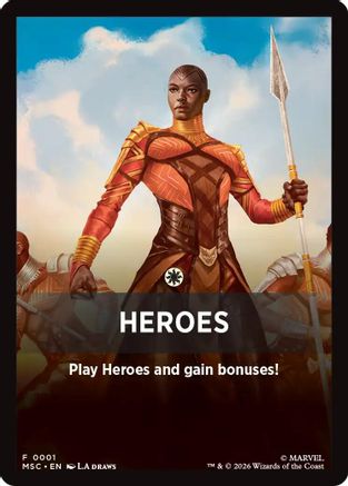 Heroes Theme Card |  (001) [Commander: Marvel Super Heroes]
