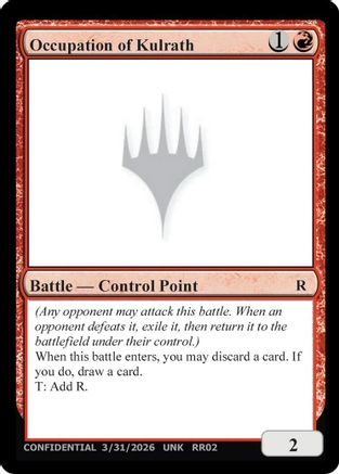 Occupation of Kulrath |  () [Un-Known Event Playtest Cards]