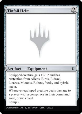 Tinfoil Helm |  () [Un-Known Event Playtest Cards]