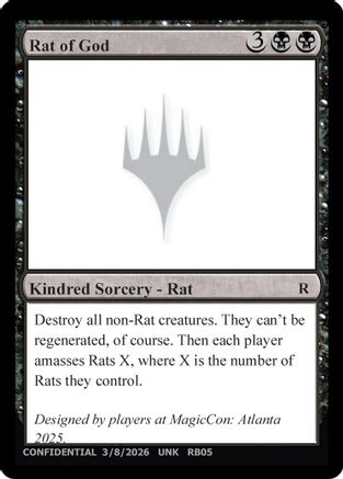 Rat of God |  () [Un-Known Event Playtest Cards]