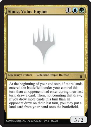 Simic Value Engine |  () [Un-Known Event Playtest Cards]