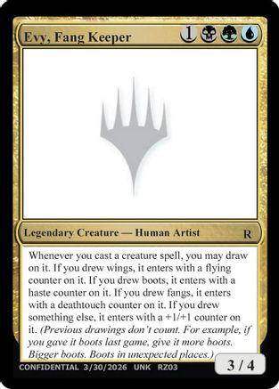 Evy, Fang Keeper |  () [Un-Known Event Playtest Cards]