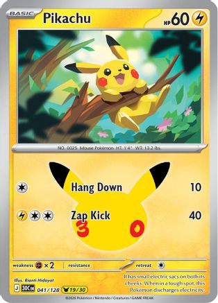 Pikachu 041/128 - ME 30th Celebration Holofoil