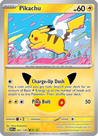 Pikachu 042/128 - ME 30th Celebration Holofoil