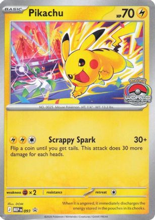 Pikachu 093- ME Mega Evolution Promo