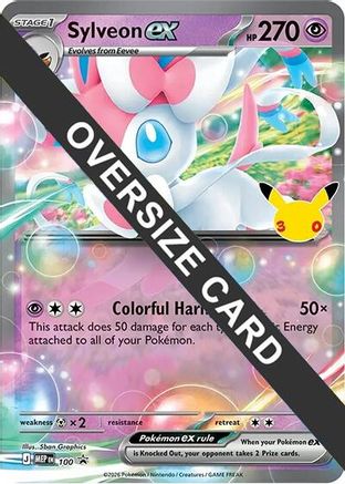 Sylveon ex (30th Celebration) 100- Jumbo Cards