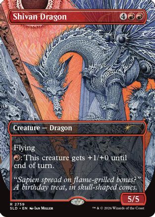 Shivan Dragon (2759) |  Foil (2759) [Secret Lair Drop Series]