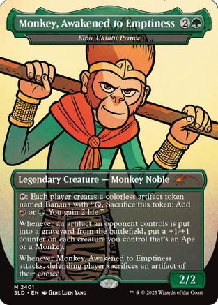 Monkey, Awakened to Emptiness - Kibo, Uktabi Prince |  (2401) [Secret Lair Drop Series]
