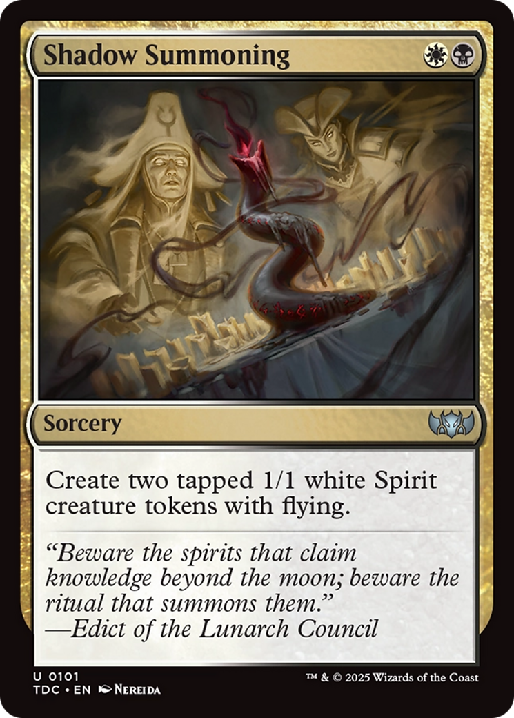 Shadow Summoning (101) [Commander: Tarkir: Dragonstorm]