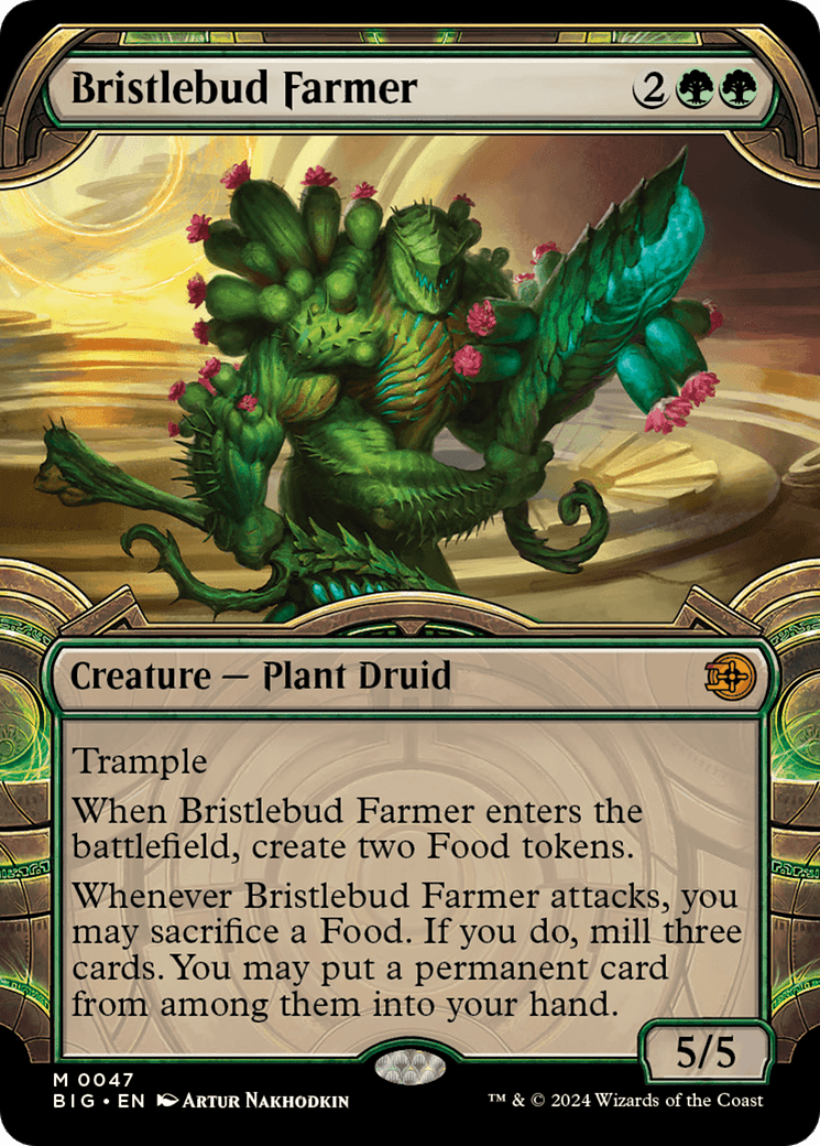 Bristlebud Farmer (Showcase) [Outlaws of Thunder Junction: The Big Score] Foil