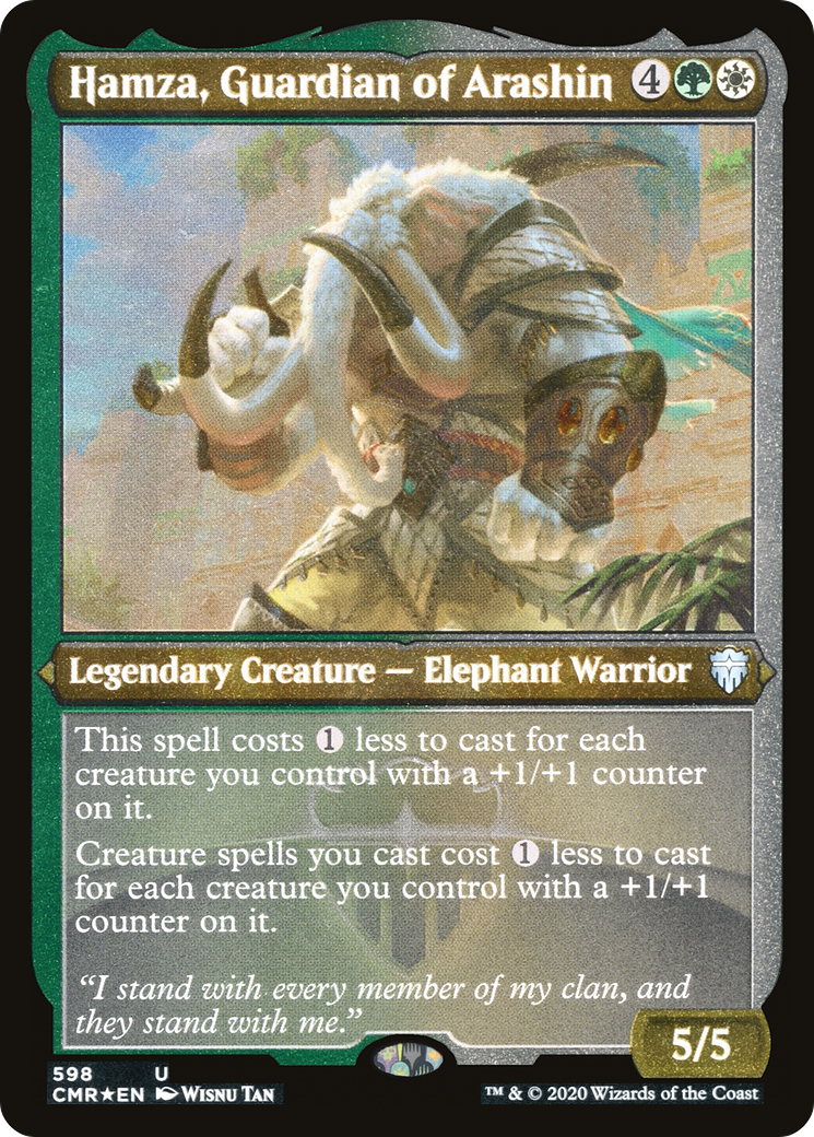 Hamza, Guardian of Arashin (598) [Commander Legends]  Foil