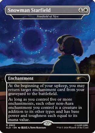 Snowman Starfield - Starfield of Nyx |  Foil (2822) [Secret Lair Drop Series]
