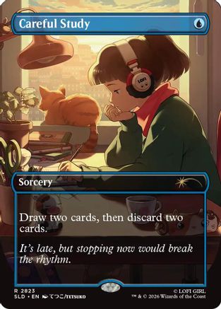 Careful Study (2823) |  (2823) [Secret Lair Drop Series]