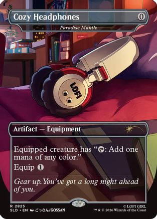 Cozy Headphones - Paradise Mantle |  Foil (2825) [Secret Lair Drop Series]