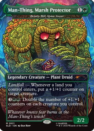 Man-Thing, Marsh Protector - Bristly Bill, Spine Sower |  (2621) [Secret Lair Drop Series]