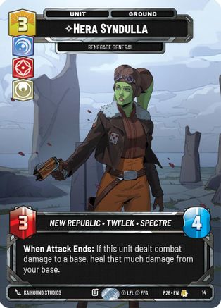 Hera Syndulla -  Renegade General |  (14)  [Sector and Regional Promos Season 2]
