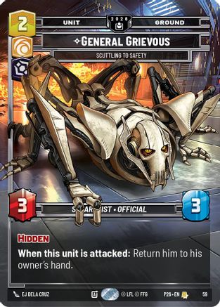 General Grievous - Scuttling to Safety | Foil (59)  [Sector and Regional Promos Season 2]