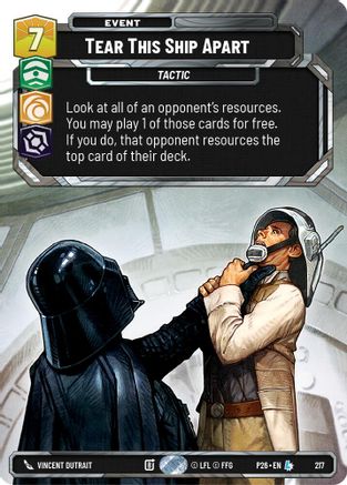 Tear This Ship Apart (Foil) | Foil (217)  [Sector and Regional Promos Season 2]