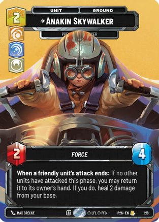 Anakin Skywalker - Prescient Podracer (Foil) | Foil (218)  [Sector and Regional Promos Season 2]