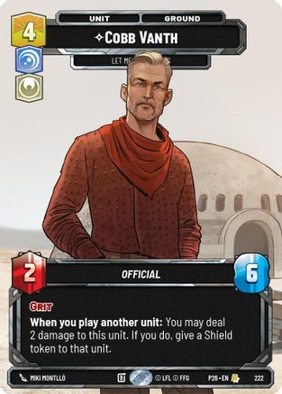 Cobb Vanth - Let Me Handle This (Foil) | Foil (222)  [Sector and Regional Promos Season 2]