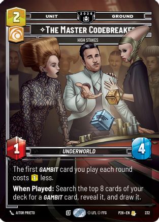 The Master Codebreaker - High Stakes | Foil (232)  [Sector and Regional Promos Season 2]
