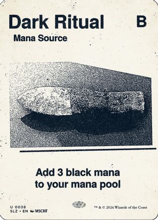 Dark Ritual (0038) |  (038) [Secret Lair x MSCHF: The Zeta Set]