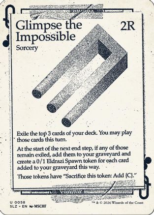 Glimpse the Impossible (0058) |  (058) [Secret Lair x MSCHF: The Zeta Set]