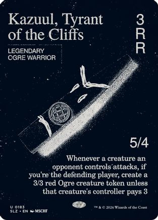 Kazuul, Tyrant of the Cliffs (0183) |  (183) [Secret Lair x MSCHF: The Zeta Set]