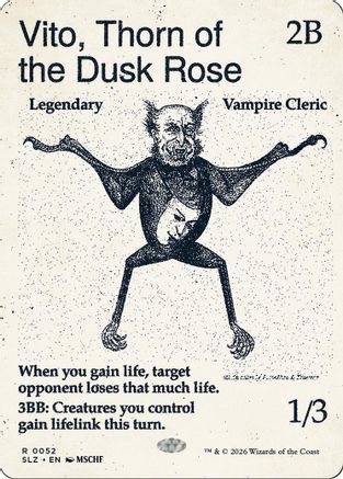 Vito, Thorn of the Dusk Rose (0052) |  (052) [Secret Lair x MSCHF: The Zeta Set]
