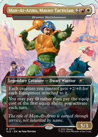 Man-At-Arms, Master Tactician - Bruenor Battlehammer |  (2771) [Secret Lair Drop Series]