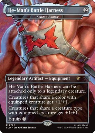He-Man's Battle Harness - Konda's Banner |  Foil (2772) [Secret Lair Drop Series]