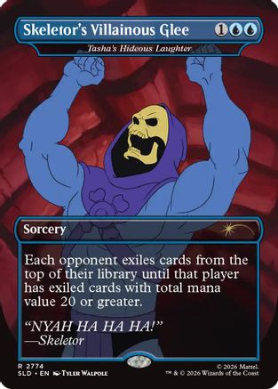 Skeletor's Villainous Glee - Tasha's Hideous Laughter |  Foil (2774) [Secret Lair Drop Series]