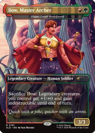 Bow, Master Archer - Hajar, Loyal Bodyguard |  (2781) [Secret Lair Drop Series]