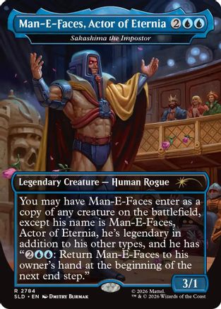 Man-E-Faces, Actor of Eternia - Sakashima the Impostor |  Foil (2784) [Secret Lair Drop Series]