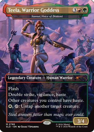 Teela, Warrior Goddess - Samut, Voice of Dissent |  Foil (2788) [Secret Lair Drop Series]