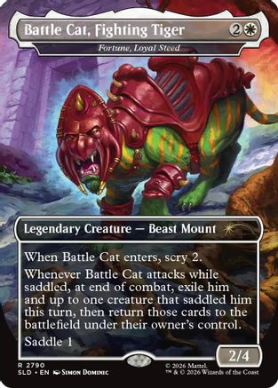 Battle Cat, Fighting Tiger - Fortune, Loyal Steed |  (2790) [Secret Lair Drop Series]