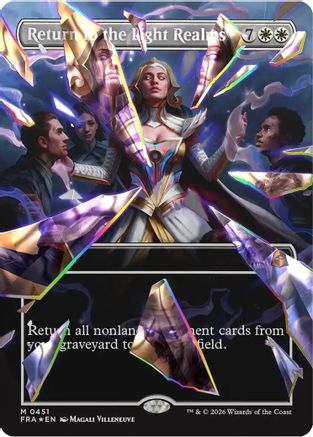 Return to the Light Realms (Borderless) (Facet Foil) (0415) |  Foil (451) [Reality Fracture]