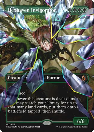 Hexhaven Invigorator (Borderless) (Facet Foil) |  Foil (458) [Reality Fracture]