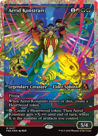 Aerid Konstrari (Showcase) (Fracture Foil) (0417) |  Foil (417) [Reality Fracture]