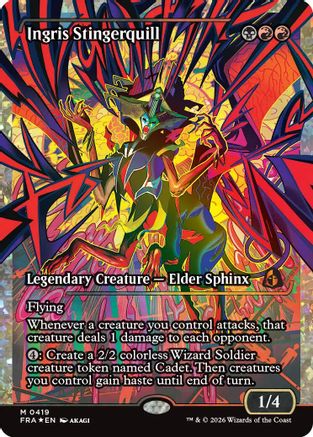 Ingris Stingerquill (Showcase) (Fracture Foil) (0419) |  Foil (419) [Reality Fracture]