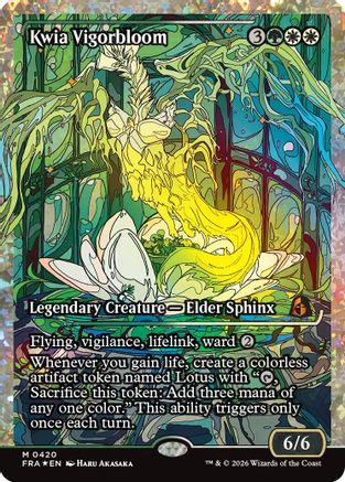 Kwia Vigorbloom (Showcase) (Fracture Foil) (0420) |  Foil (420) [Reality Fracture]
