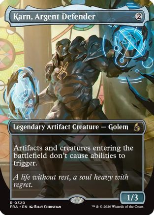 Karn, Argent Defender (Borderless) |  (320) [Reality Fracture]