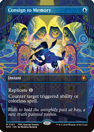 Consign to Memory (Borderless) |  Foil (162) [Special Guests]