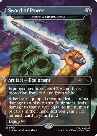 Sword of Power - Sword of War and Peace |  Foil (2793) [Secret Lair Drop Series]