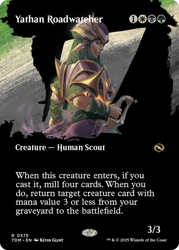 Yathan Roadwatcher (Borderless) (375) [Tarkir: Dragonstorm]  Foil